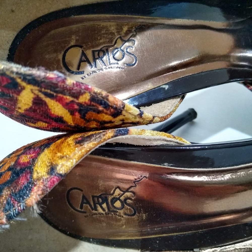 Carlos Santana Flowered High Heels - Picture 7 of 9
